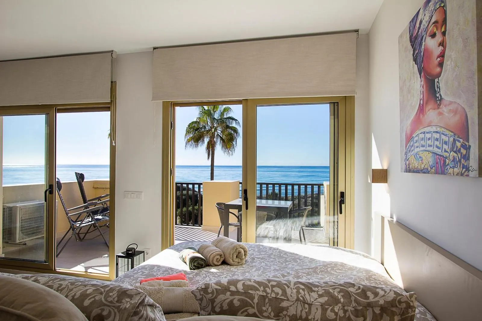 Apartment Beach Front Studio In Elviria Marbella Spain